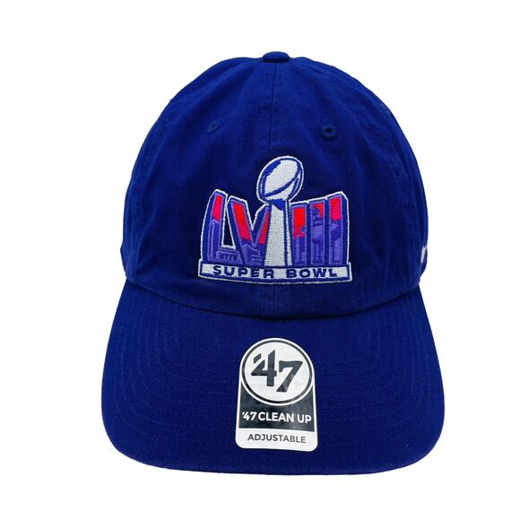 Super Bowl LVIII Las Vegas 47 Brand NFL  Purple Snapback Hat - Picture 1 of 6